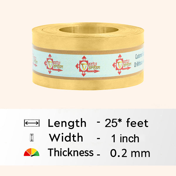 VASTU VARDAN 25 FEET 1 INCH BRASS STRIP