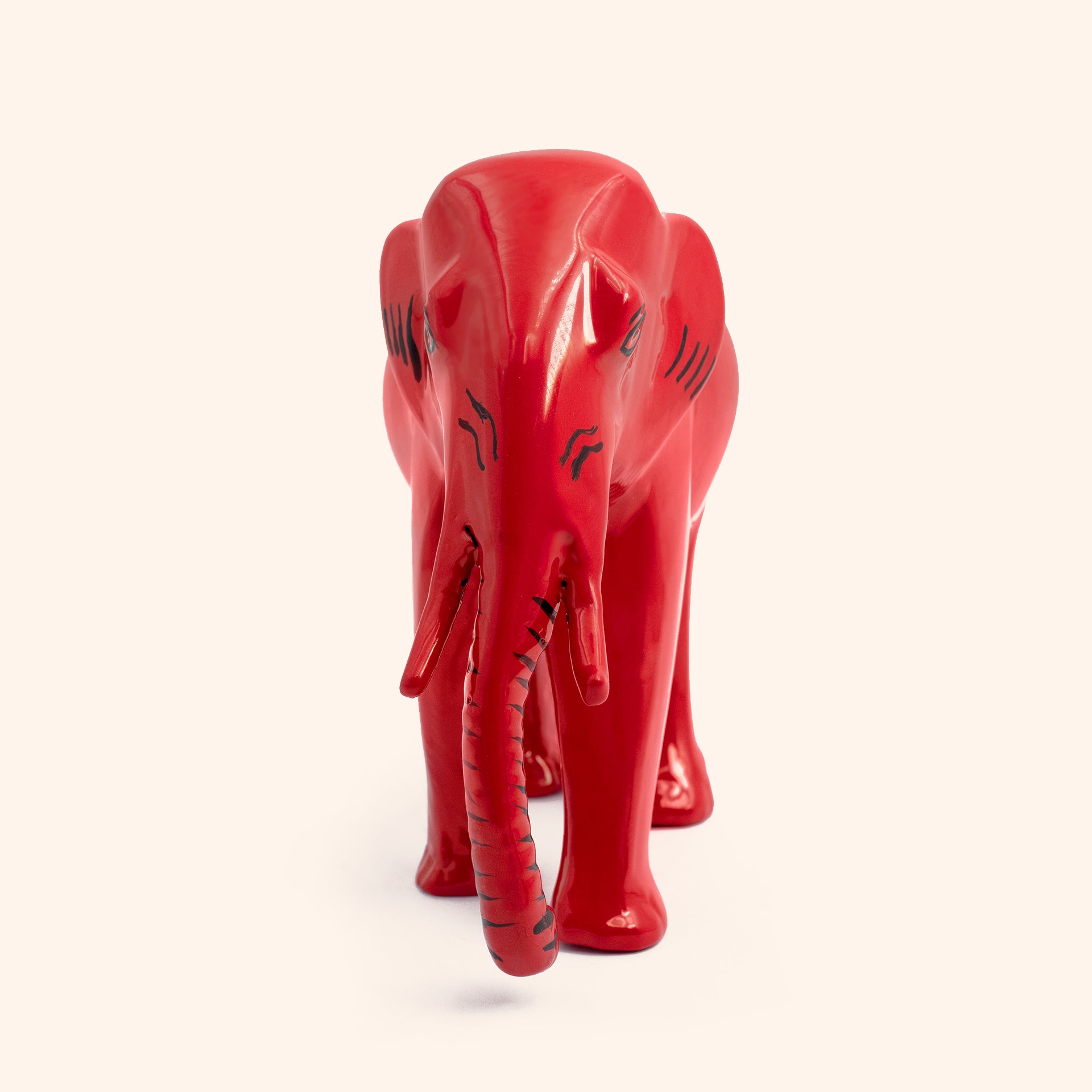 VASTU VARDAN BRASS RED ELEPHANT