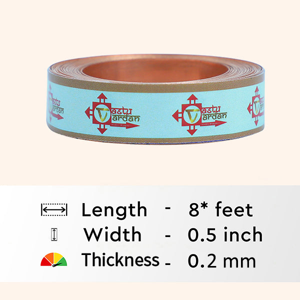 VASTU VARDAN 8 FEET 0.5 INCH COPPER STRIP