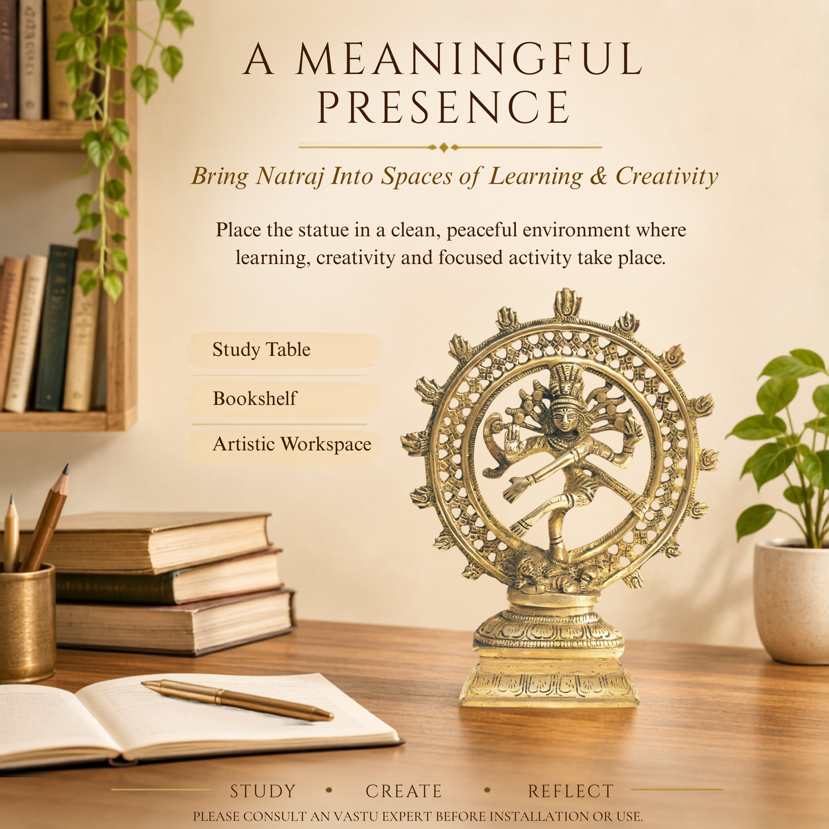 VASTU VARDAN BRASS NATRAJ JI
