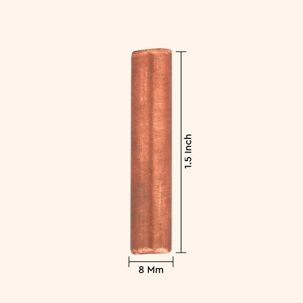 VASTU VARDAN COPPER ROUND STUD 1.5 INCH 8 MM SET 3