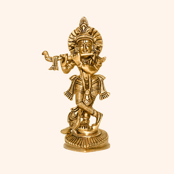VASTU VARDAN BRASS KRISHNA JI STATUE