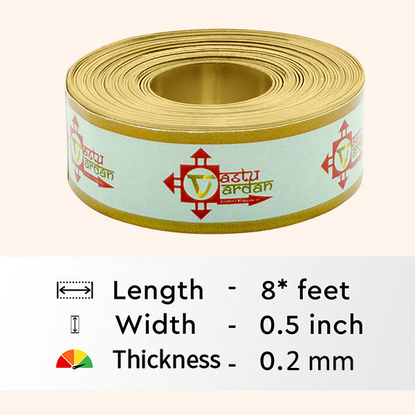 VASTU VARDAN 8 FEET 0.5 INCH BRASS STRIP