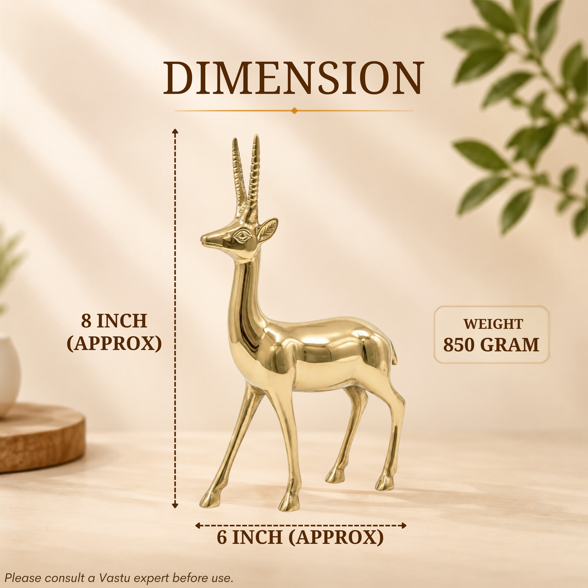 VASTU VARDAN BRASS BIG DEER