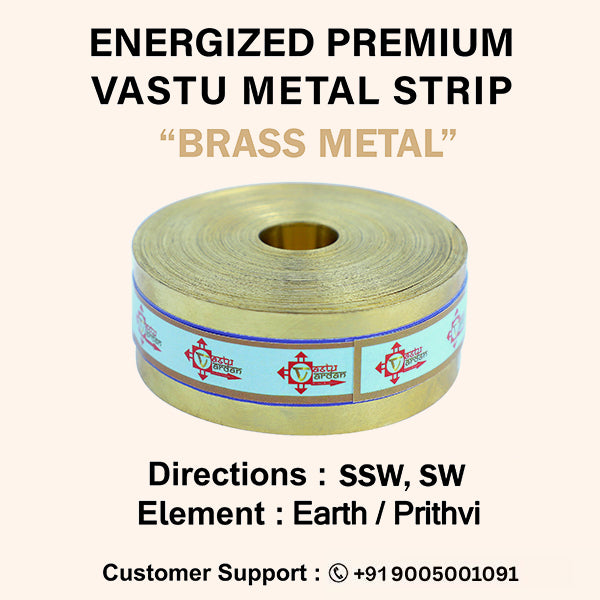VASTU VARDAN 50 FEET 1 INCH BRASS STRIP