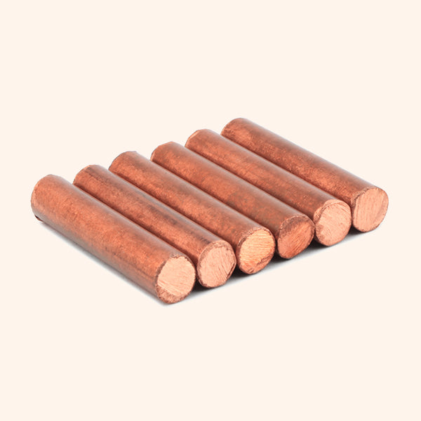 VASTU VARDAN COPPER ROUND STUD 1.5 INCH 8 MM SET 6