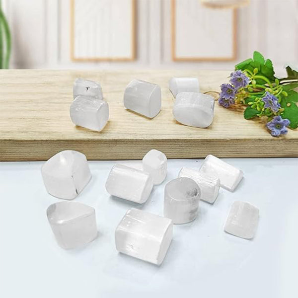 VASTU VARDAN CRYSTAL SELENITE TUMBLE 100 GRAM