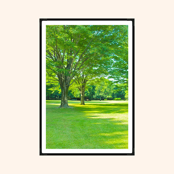GREEN LUSH PAINTING WITH FRAME