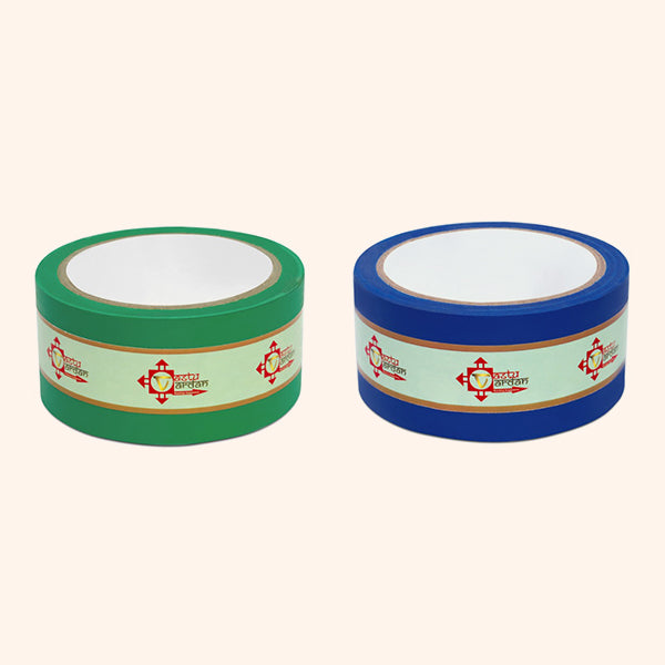 BLUE AND GREEN TAPE | 2 INCH | LENGTH- 16 METER APPROX | TOILET CORRECTION| VASTU TAPE REMEDY |PACK OF 2 |