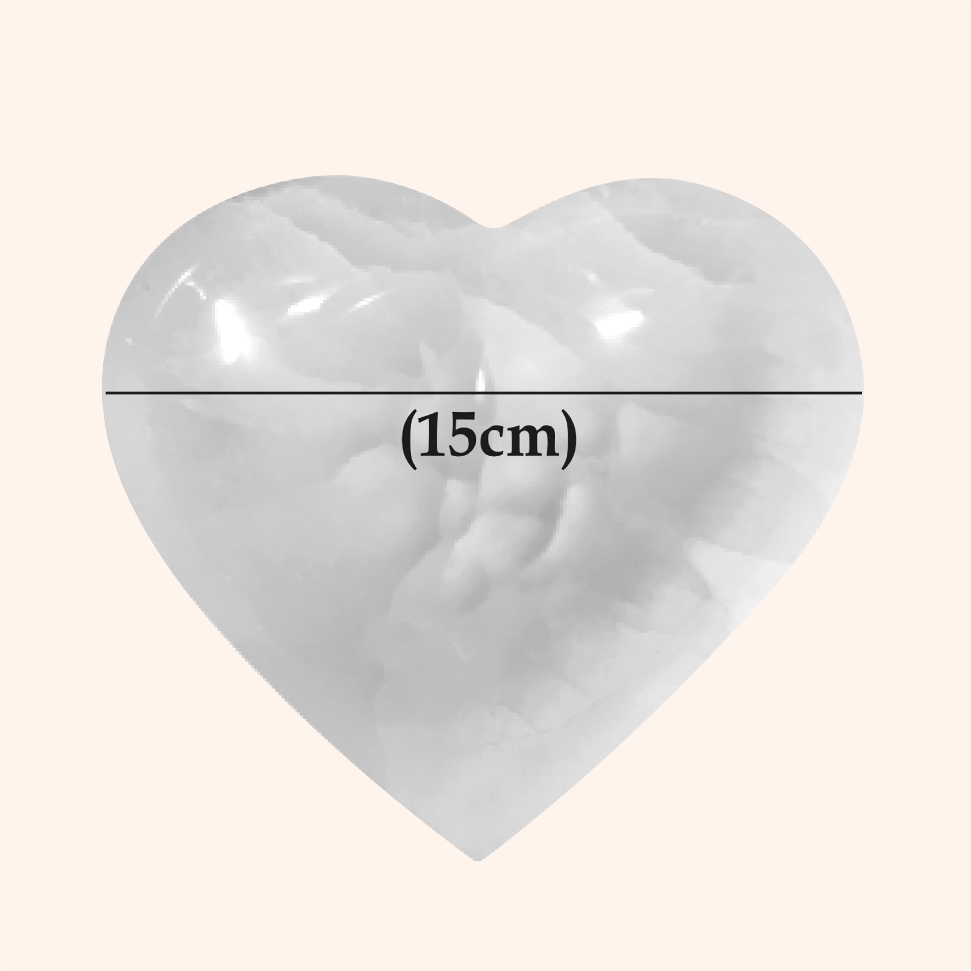 VASTU VARDAN CRYSTAL HEART SHAPE BOWL 15CM
