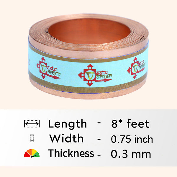 VASTU VARDAN 8 FEET 0.75 INCH COPPER STRIP