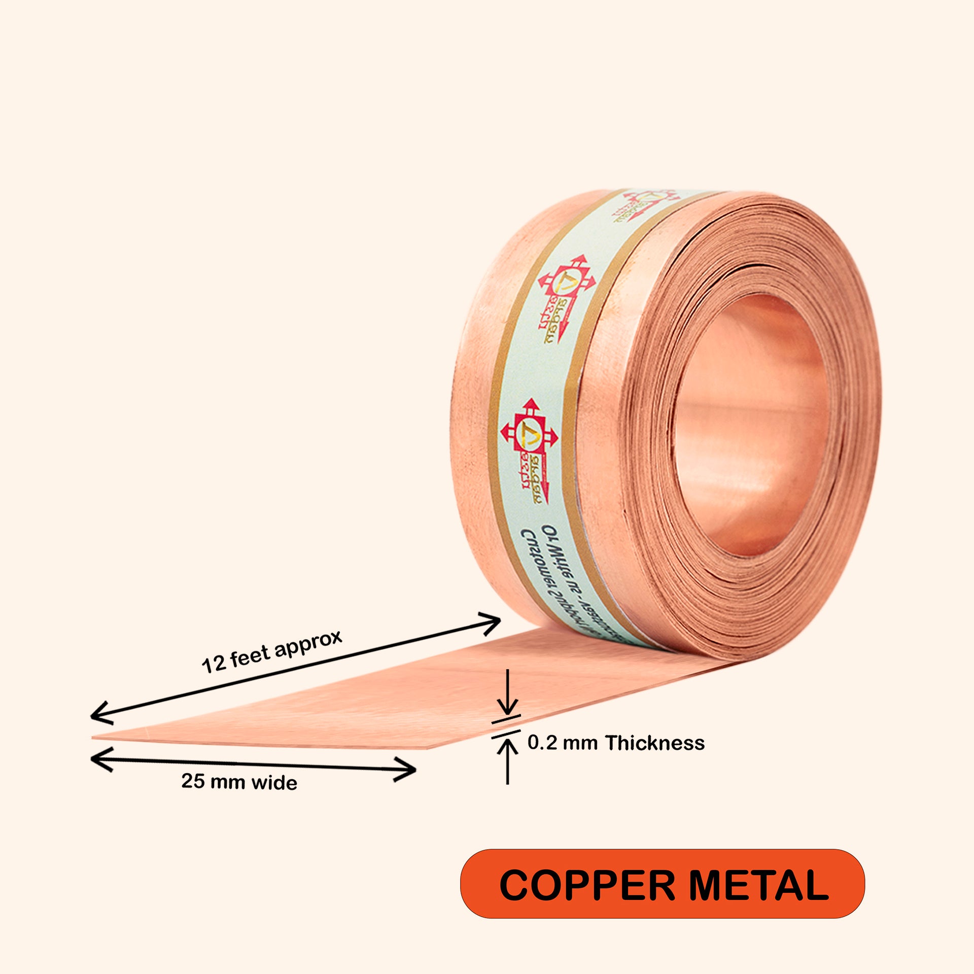 VASTU VARDAN 12 FEET 1 INCH COPPER STRIP