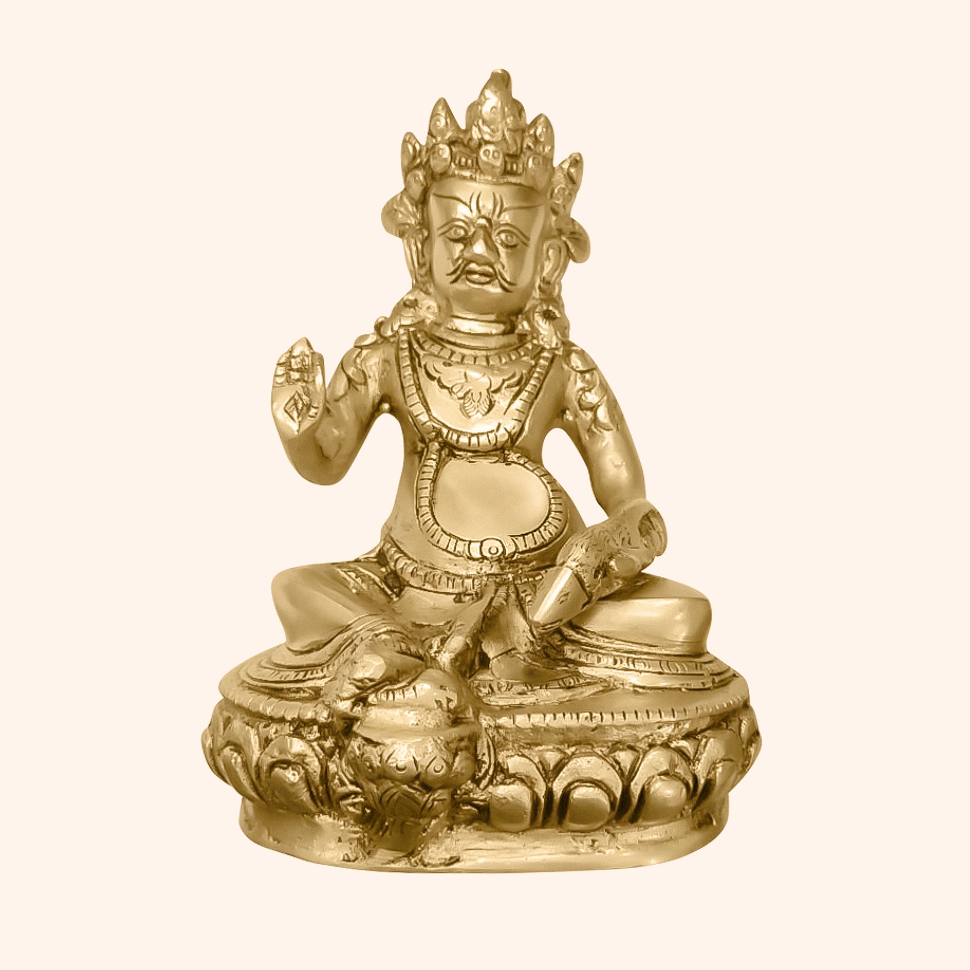VASTU VARDAN BRASS KUBER JI 7 INCH (APPROX)