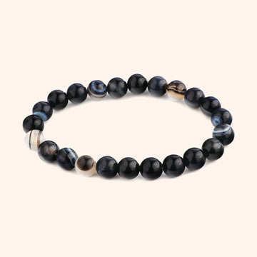 BLACK AGATE BRACELET