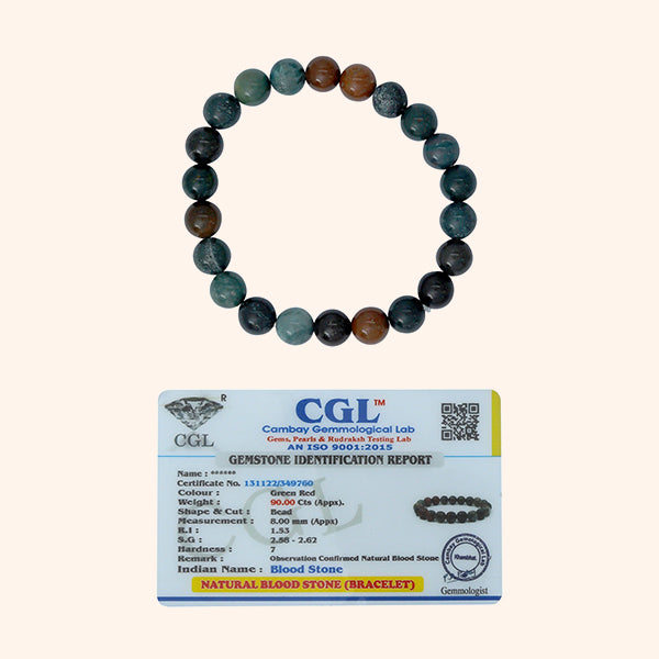 VASTU VARDAN BLOOD STONE BRACELET