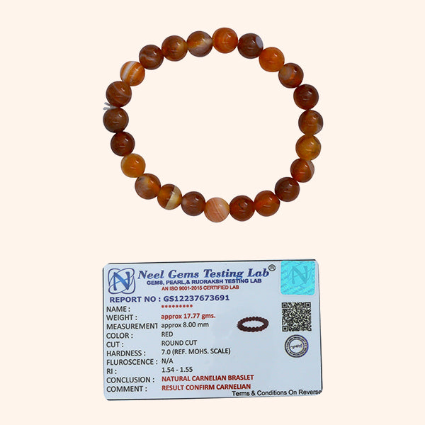 VASTU VARDAN CARNELIAN BRACELET