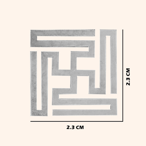 VASTU VARDAN TRI DHATU NANDAVRAT SWASTIK 2 CM (APPROX) 100 PCS