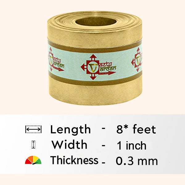 VASTU VARDAN 8 FEET 1 INCH BRASS STRIP