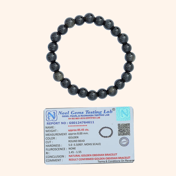 VASTU VARDAN GOLDEN OBSIDIAN BRACELET