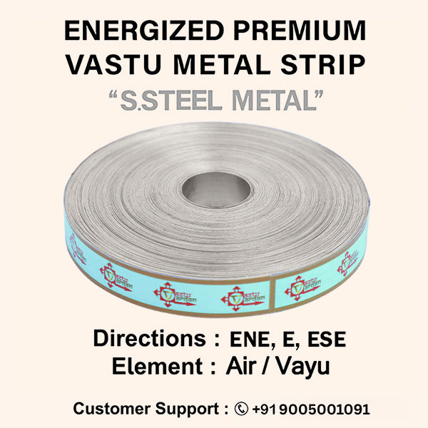 VASTU VARDAN 100 FEET STAINLESS STEEL STRIP 0.5 INCH