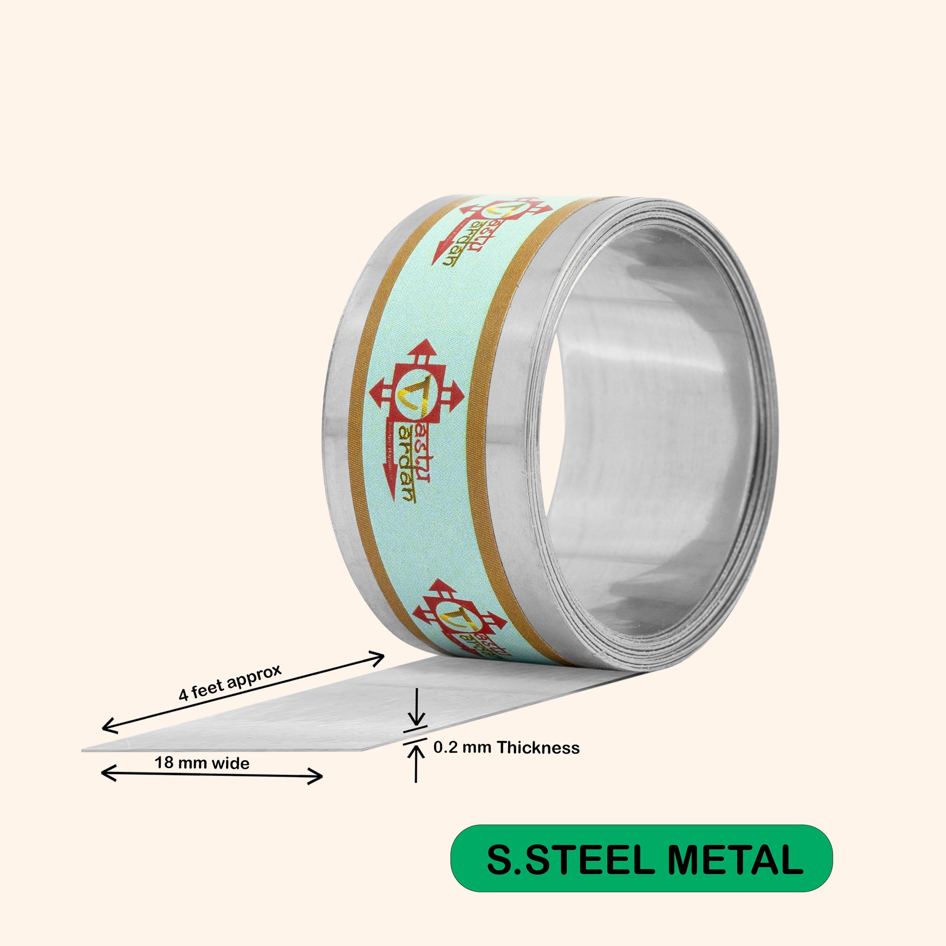 VASTU VARDAN 4 FEET 0.75 INCH STAINLESS STEEL STRIP