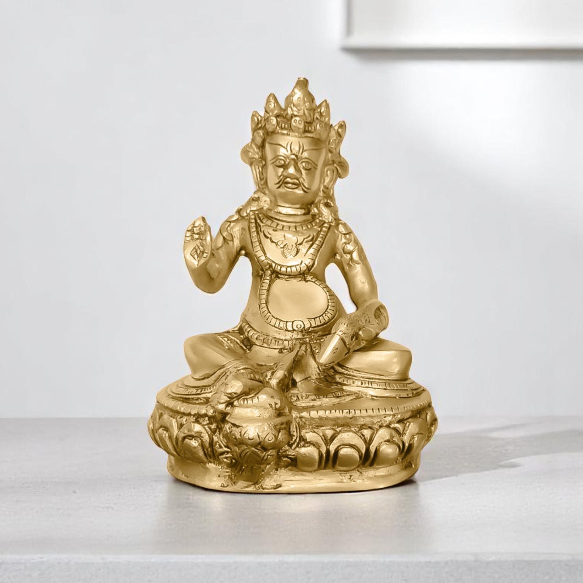 VASTU VARDAN BRASS KUBER JI 7 INCH (APPROX)