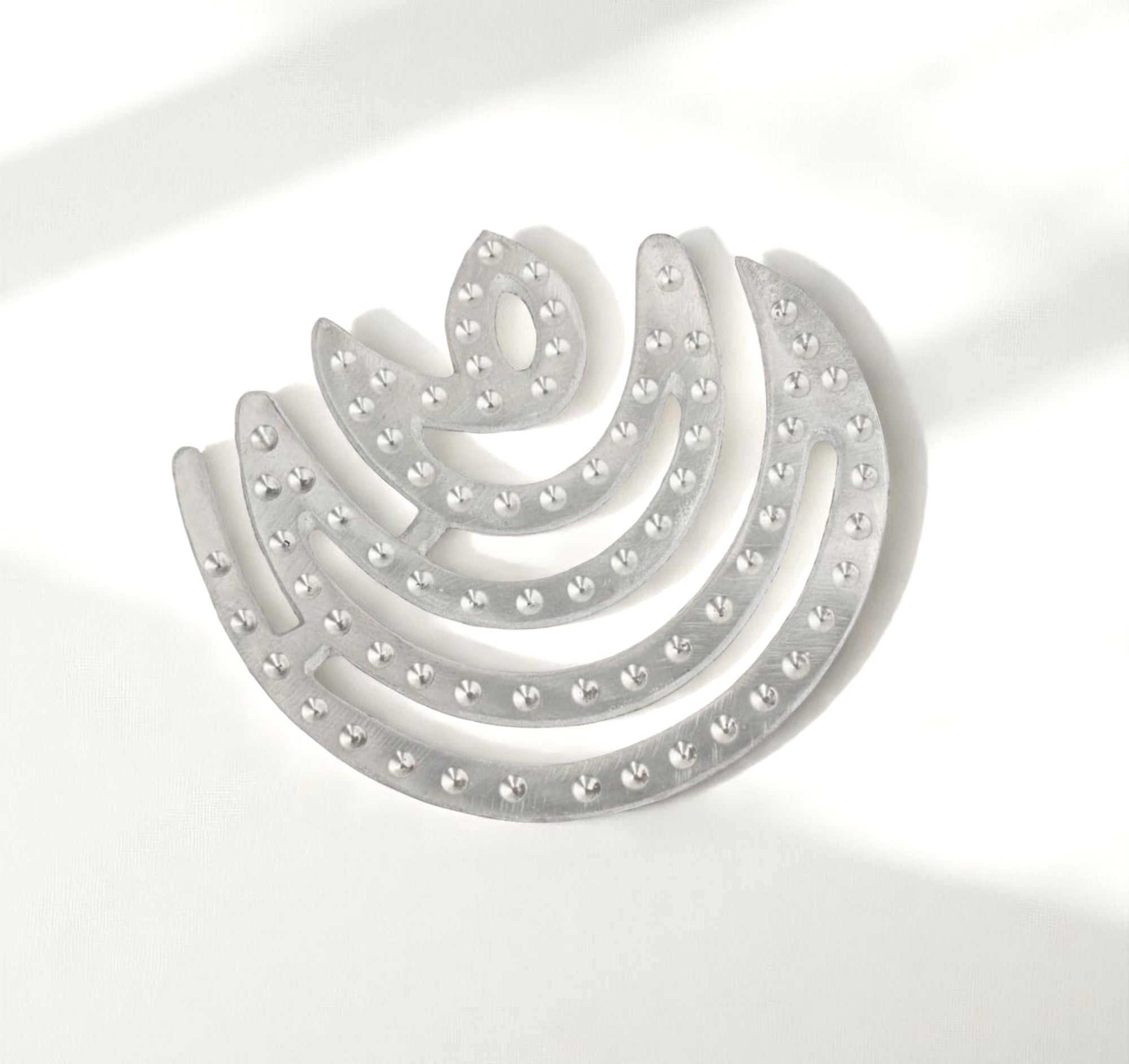 VASTU VARDAN ZINC MOON HELIX 4 INCH PACK OF 3