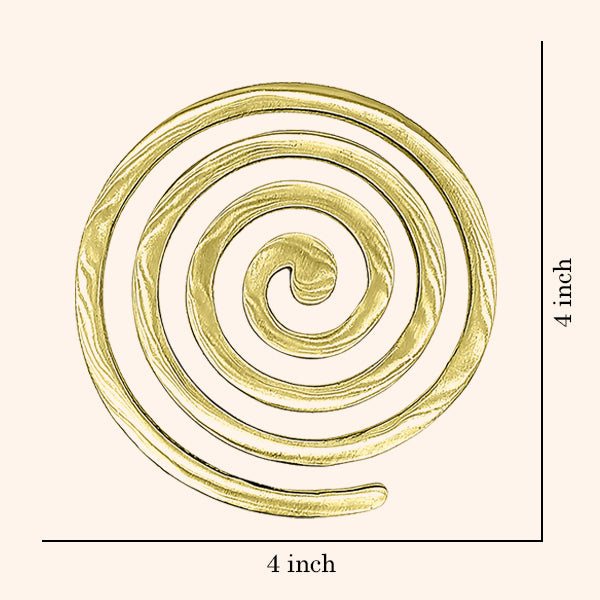 BRASS PLAIN HELIX 4 INCH