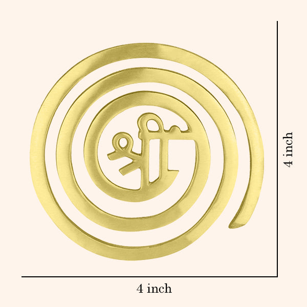 BRASS SHREE HELIX 4 INCH SET 3