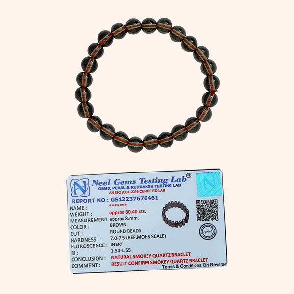 VASTU VARDAN SMOKY QUARTZ BRACELET