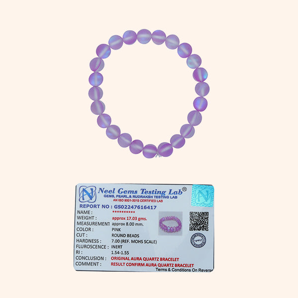 VASTU VARDAN AURA QUARTZ PURPLE BRACELET