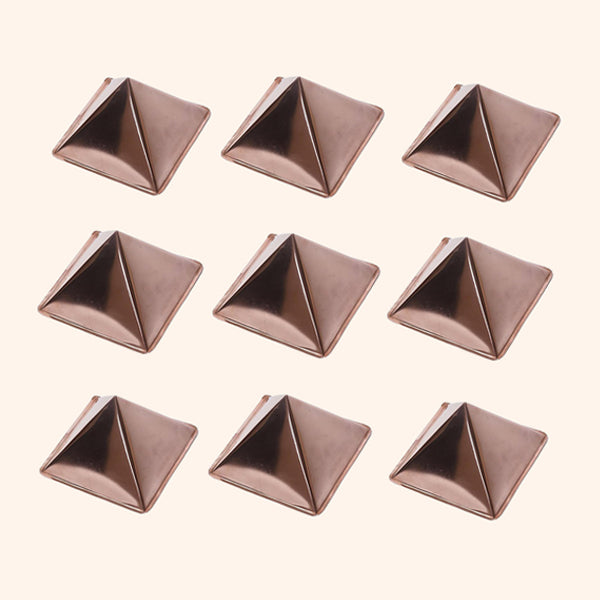 COPPER HOLLOW CURVE PYRAMID 2 INCH SET 9