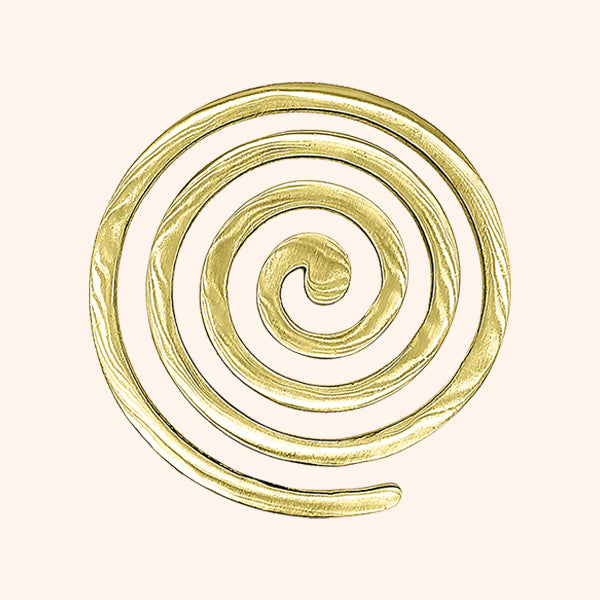 BRASS PLAIN HELIX 4 INCH