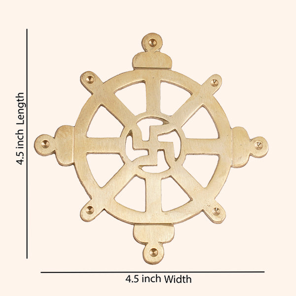 BRASS CHAKRA SATIYA HELIX (4.5 INCH)