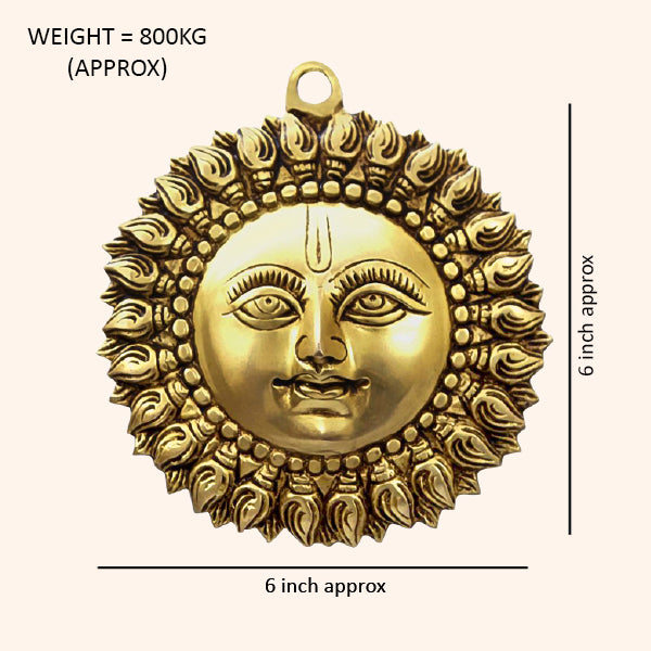 VASTU VARDAN BRASS SMALL SUN STATUE
