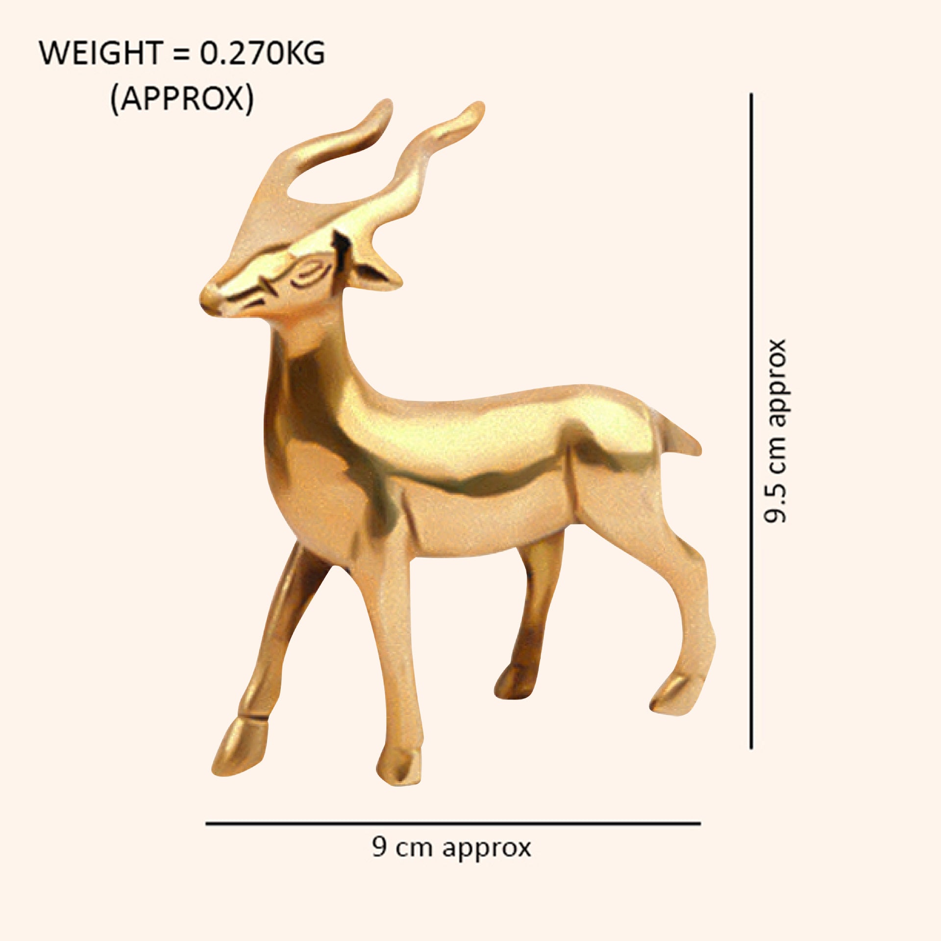 VASTU VARDAN BRASS SMALL DEER