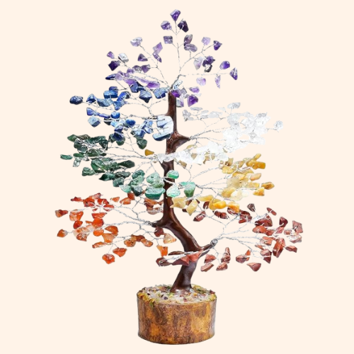 VASTU VARDAN SEVEN CHAKRA TREE 600 BEADS || CRYSTAL TREE FOR MEDITATION, HEALING, AND SPIRITUAL GROWTH || SPIRITUAL FOR HOME AND OFFICE|