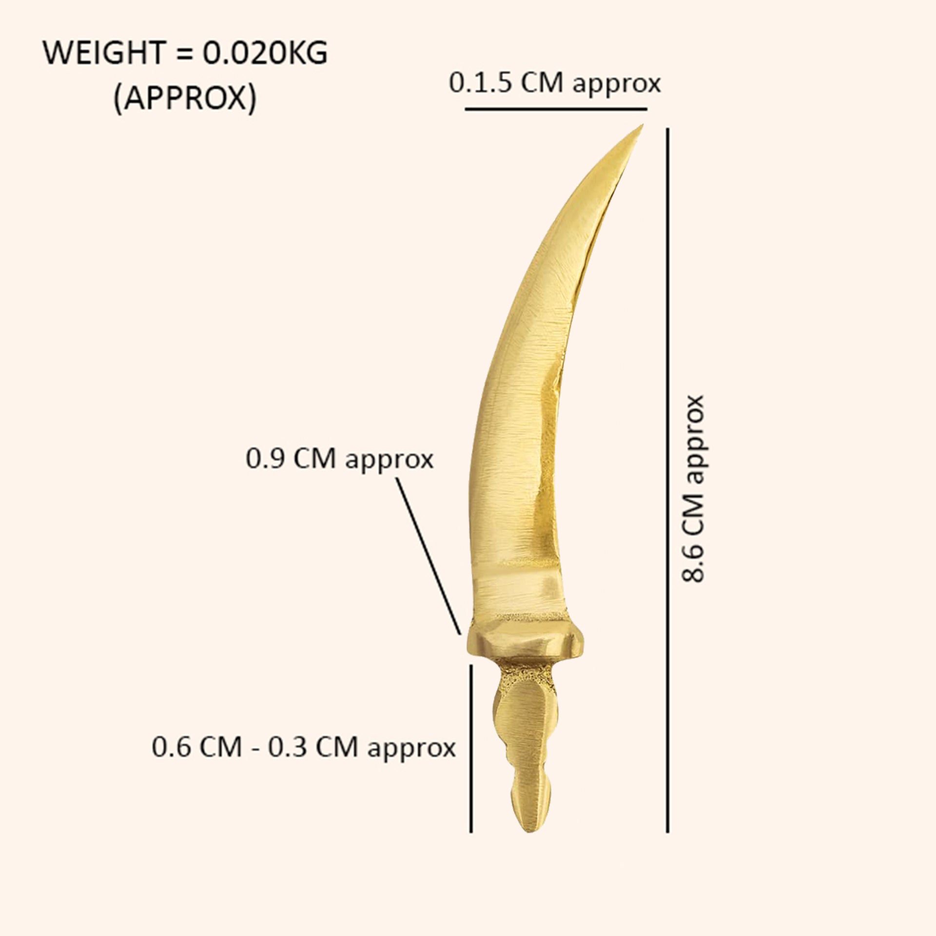 VASTU VARDAN BRASS SWORD SET 3 (TALWAR)