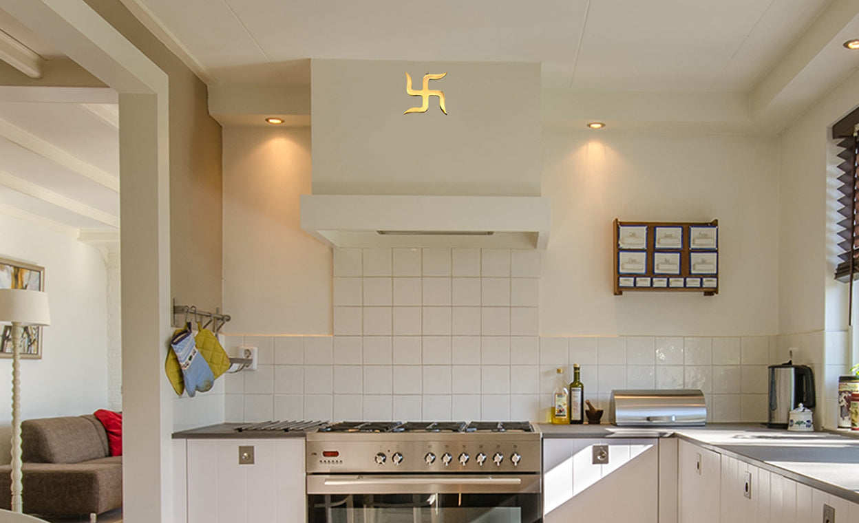 VASTU VARDAN 9 INCH BRASS SWASTIK