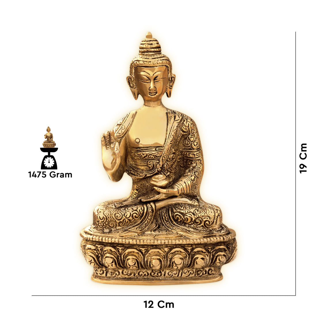 BRASS BUDDHA JI - vastu-vigyan