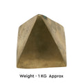 Brass Square Pyramid 1KG - vastu-vigyan