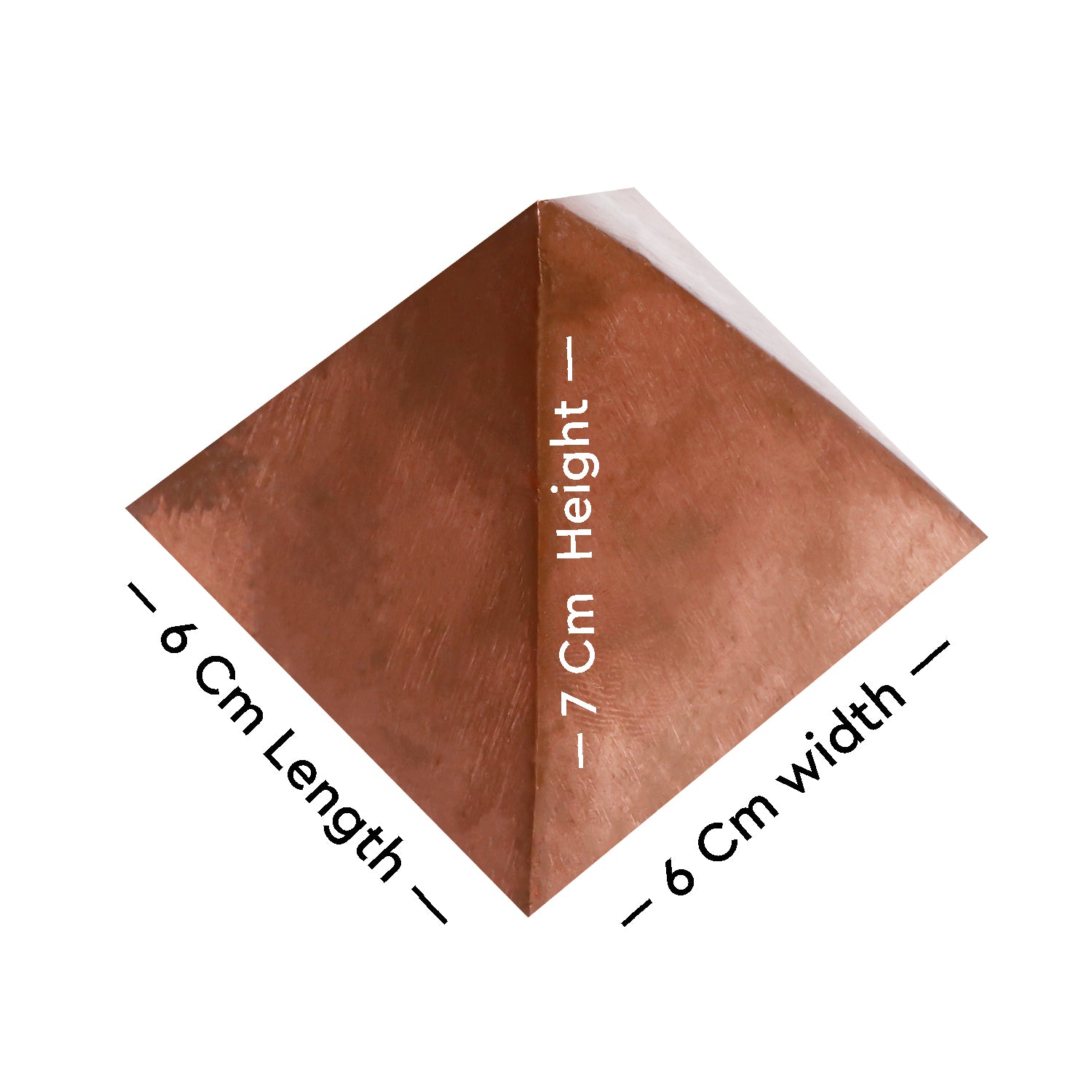 Copper Square Pyramid 500G - vastu-vigyan