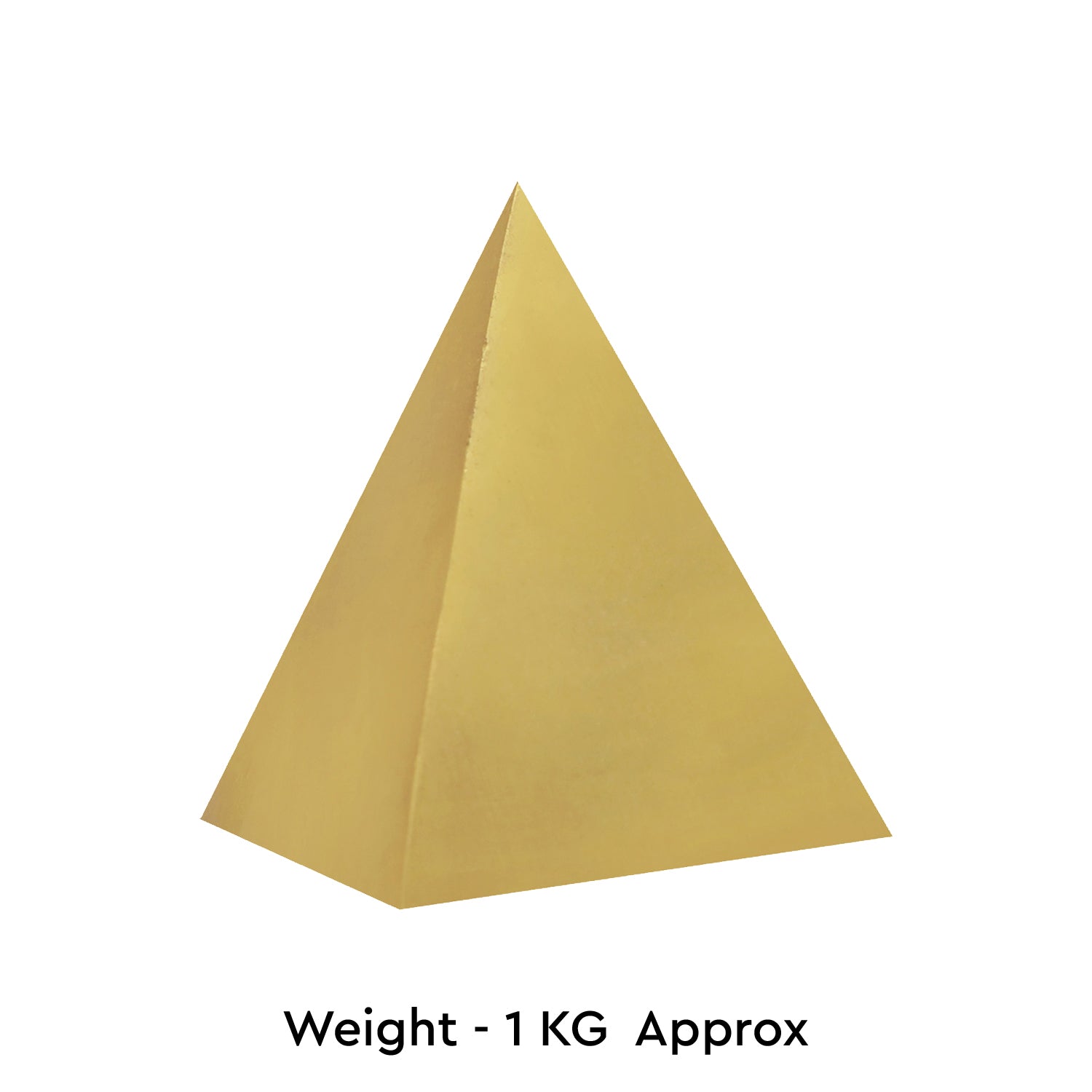 Brass Triangular Pyramid 1KG - vastu-vigyan