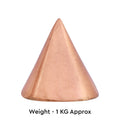 Copper Round Pyramid 1KG - vastu-vigyan