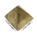 Brass Square Pyramid 500G - vastu-vigyan