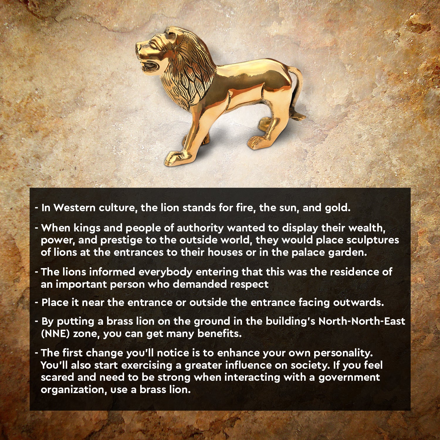 BRASS LION - vastu-vigyan