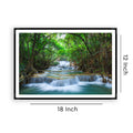 Waterfall Scene With Frame - vastu-vigyan