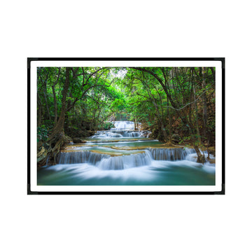 Waterfall Scene With Frame - vastu-vigyan