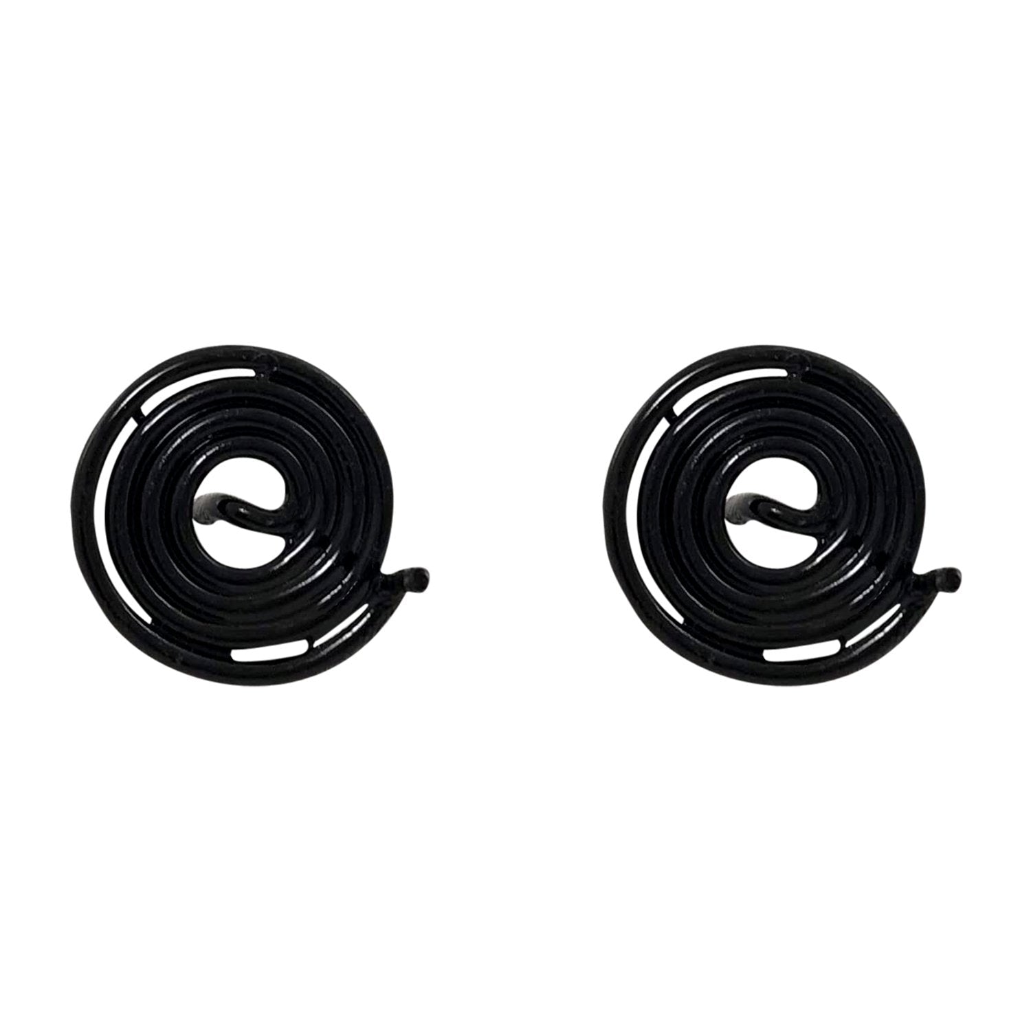 black anti-clockwise spring set of 2