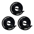 black anti-clockwise spring set of 3